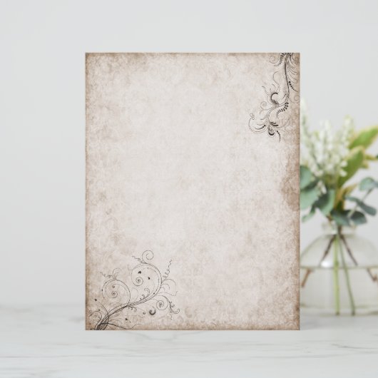 Vintage Altpapierböden (Stehend Vorderseite)