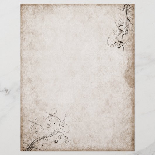 Vintage Altpapierböden (Rückseite)