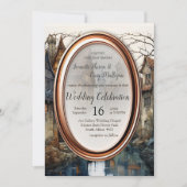 Vintage Altstadt Kunst Einladung (Vorderseite)