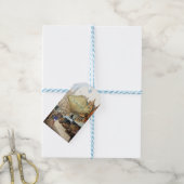 Vintage Altstadt Kunst Geschenkanhänger (Mit Garn)