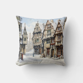Vintage Altstadt Kunst Kissen