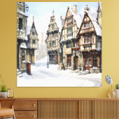 Vintage Altstadt Kunst Leinwanddruck (Insitu (Wohnzimmer))