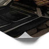 Vintage Altstadt Kunst Poster (Ecke)