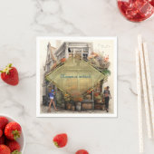 Vintage Altstadt Kunst Serviette (Beispiel)