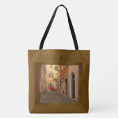 Vintage, Altstadt, Oldtimer, Antik-Stil  Tasche (Vorderseite)