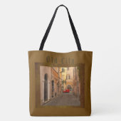 Vintage, Altstadt, Oldtimer, Antik-Stil  Tasche (Rückseite)