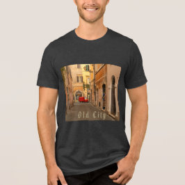 Vintage, Altstadt, Oldtimer, Antik-Stil  Tri-Blend Shirt