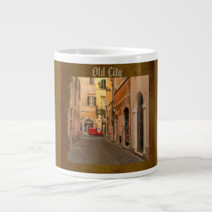 Vintage, Altstadt, Oldtimer, Antiker Stil Jumbo-Tasse