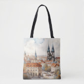 Vintage Altstadt Prag. Tasche (Vorderseite)