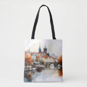 Vintage Altstadt Prag. Tasche (Vorderseite)