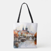 Vintage Altstadt Prag. Tasche (Rückseite)
