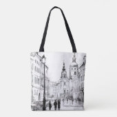 Vintage Altstadt Prag. Tasche (Rückseite)