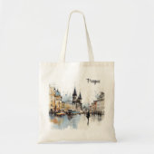 Vintage Altstadt Prag. Tragetasche (Vorne)