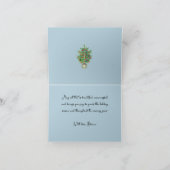 Vintage Altweihnachtskirchenbewohner außerhalb Feiertagskarte (Innenseite)