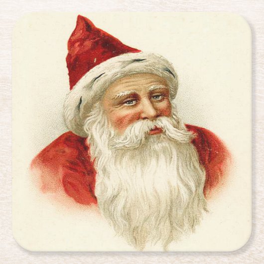 Vintage Altzeit Weihnachten Rechteckiger Pappuntersetzer (Vorderseite)