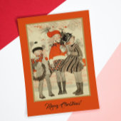 Vintage Altzeit Weihnachtskinder Postkarte