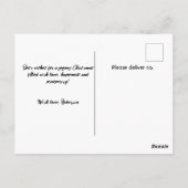 Vintage Altzeit Weihnachtskinder Postkarte (Rückseite)