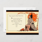 Vintage Altzeitkarten Postkarte (Vorne/Hinten)