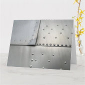 Vintage Aluminiumhaube Karte (Gelbe Blume)