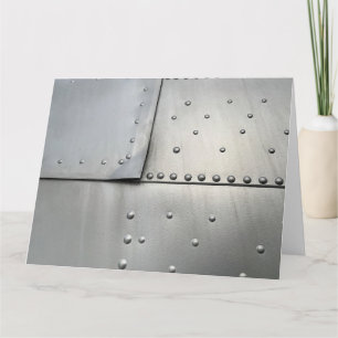 Vintage Aluminiumhaube Karte