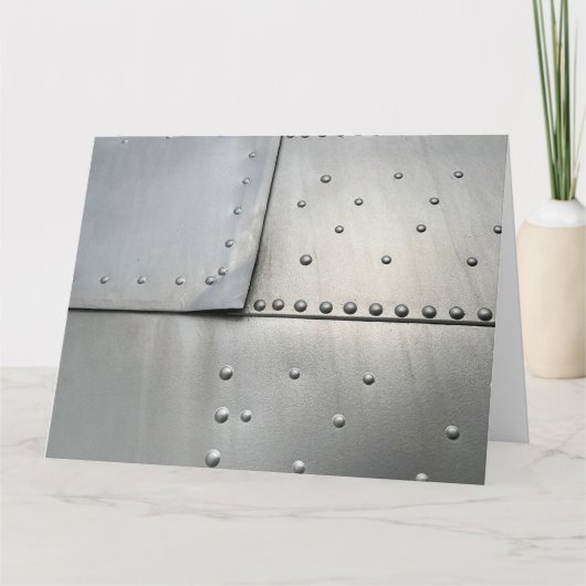 Vintage Aluminiumhaube Karte (Vorderseite)