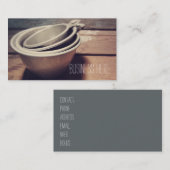 Vintage Aluminiummesskassen Retro Inspiriert Visitenkarte (Vorne/Hinten)