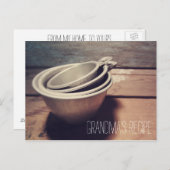 Vintage Aluminiummesskassenkarte Postkarte (Vorne/Hinten)