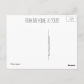 Vintage Aluminiummesskassenkarte Postkarte (Rückseite)