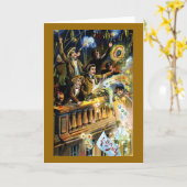 Vintage am 4. Juli Karte (Gelbe Blume)