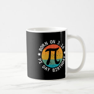 Vintage am Pi-Tag 3.14 geboren Frohen Pi-Tag Lehre Kaffeetasse
