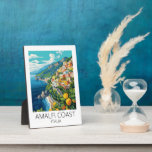 Vintage  Amalfi Coast Italy Retro Travel Fotoplatte<br><div class="desc">Capture the timeless beauty of the Amalfi Coast in italy with this vintage-inspired Amalfi Coast Tabletop Plaque with Easel that features iconic elements of the italian travel destination this design brings Italy's rich heritage to life. Perfect as a travel souvenir or a thoughtful gift, this product features a classic travel...</div>