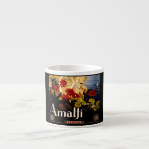 Vintage Amalfi Italia Reise-Grafikposter-Kunst Espressotasse
