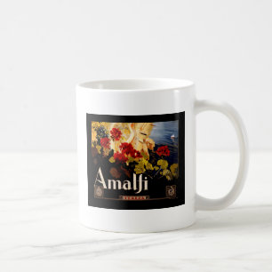 Vintage Amalfi Italia Reise-Grafikposter-Kunst Kaffeetasse
