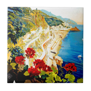 Vintage Amalfi Italien Europa Reise Fliese