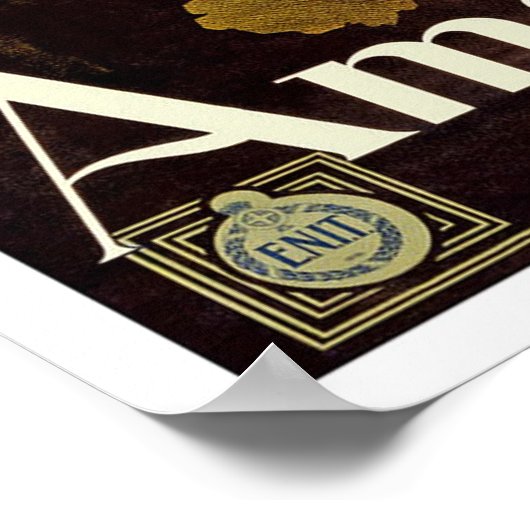 Vintage, Amalfi Poster (Ecke)