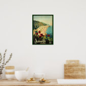 Vintage Amalfi-Reisewerbung Poster (Küche)