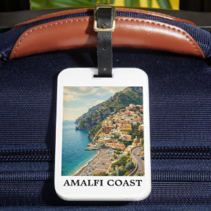 Vintage Amalfiküste Italien Retro Reise Gepäckanhänger