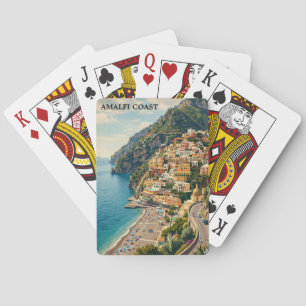 Vintage Amalfiküste Italien Retro Reise Spielkarten