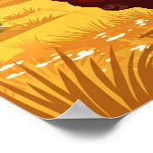 Vintage Amarillo Texas Poster (Ecke)