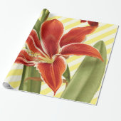 Vintage Amaryllis Geschenkpapier (Ungerollt)
