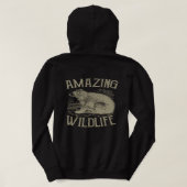 Vintage Amazing Wildlife Bear Illustration Hoodie (Design Rückseite)
