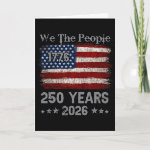 Vintage America 250 Jahre 1776 2026 Karte