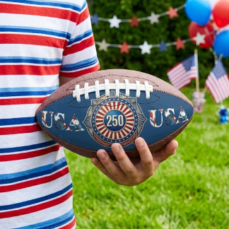 Vintage America 250 Sterne und Streifen Patriotisc Football