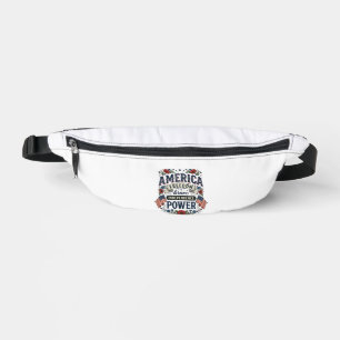 Vintage America Freiheit Patrioten-Shirt-Design_1 Bauchtasche