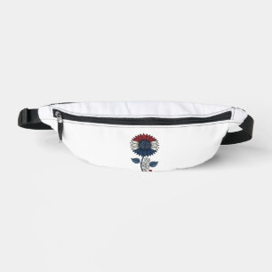 Vintage America Sonnenblume Patriotisches Shirt-De Bauchtasche