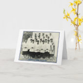 Vintage American-American-Abschluss-Card Karte (Gelbe Blume)