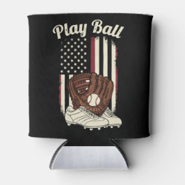 Vintage American Baseball Patriotic Pastime Sports Dosenkühler