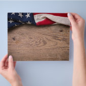 Vintage American Flag Border Flyer (Hand)