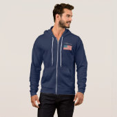 Vintage American Flag Jacket Hoodie (Vorne ganz)