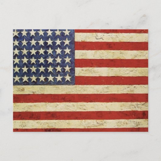 Vintage American Flag Postkarte (Vorderseite)